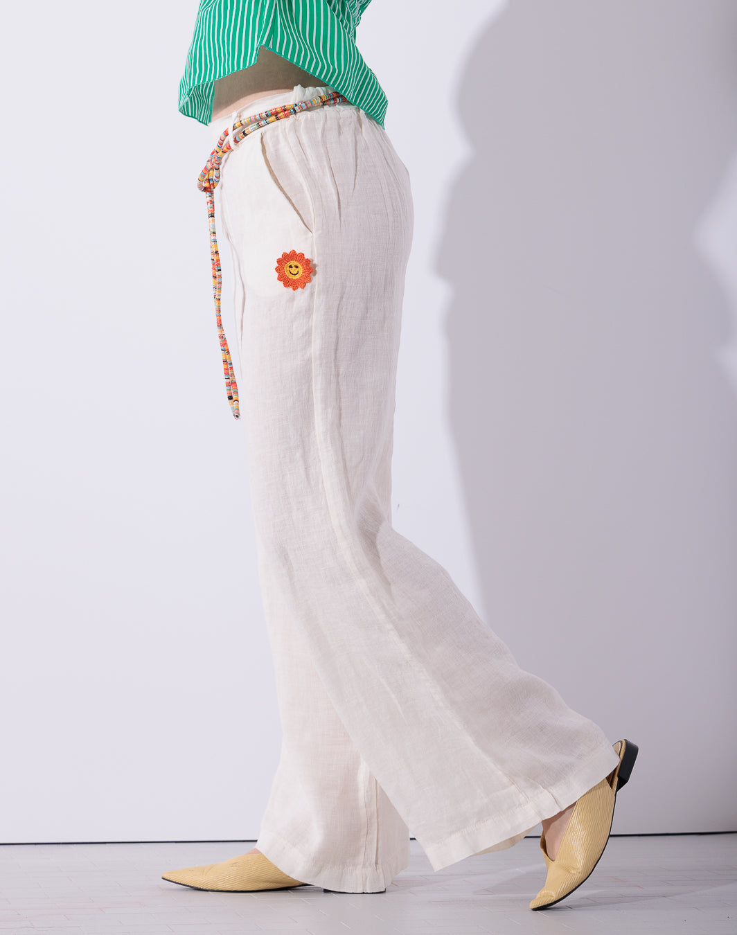 Risskio Frasco - Pantalone in lino tinto capo