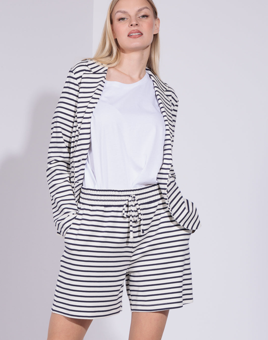 Risskio Ayoub - Shorts a righe