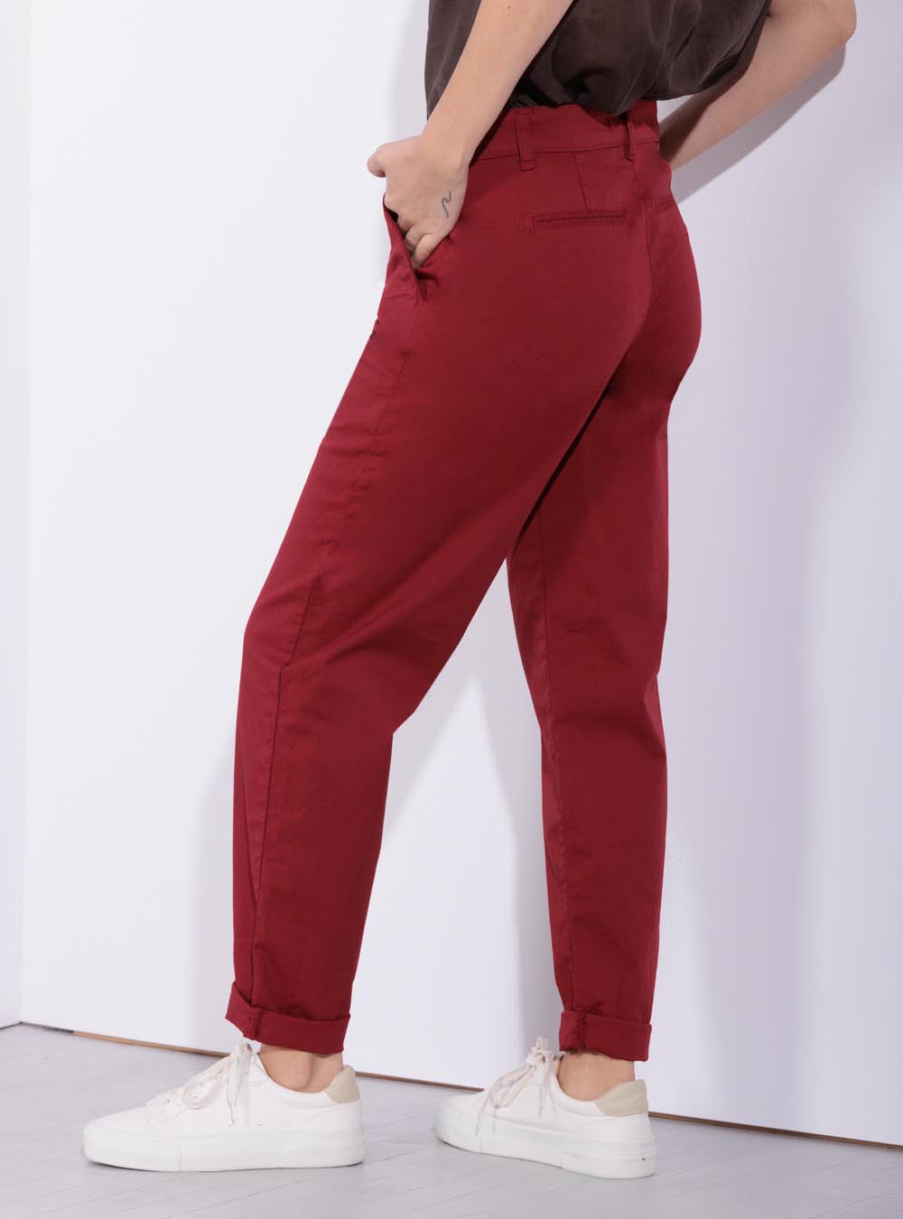 Hugo Pantalone in cotone a carota – Risskio - Main Image